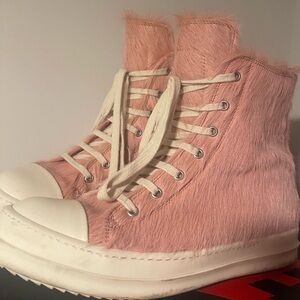 Rick Owen’s pink strobe sneakers